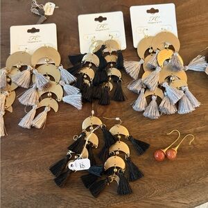 Chic Tassel Earrings Set